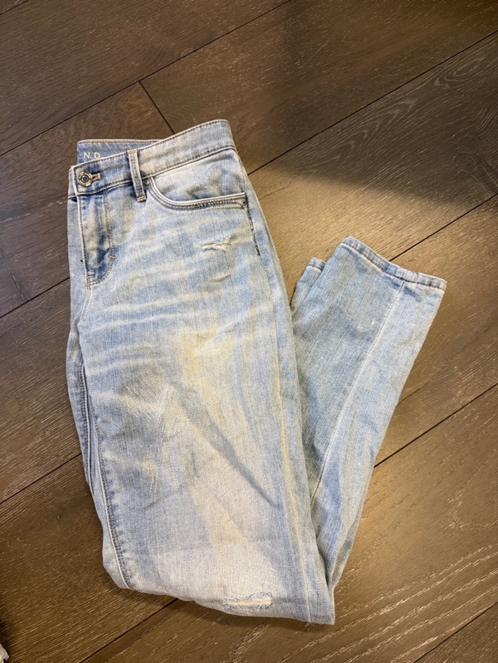 White House Black Market Light Blue High-Rise Women's Jeans girlfriend